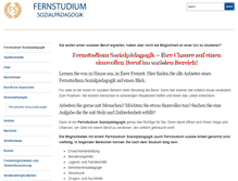 Tablet Screenshot of fernstudium-sozialpaedagogik.org