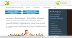 Desktop Screenshot of fernstudium-sozialpaedagogik.com