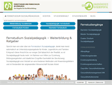 Tablet Screenshot of fernstudium-sozialpaedagogik.com